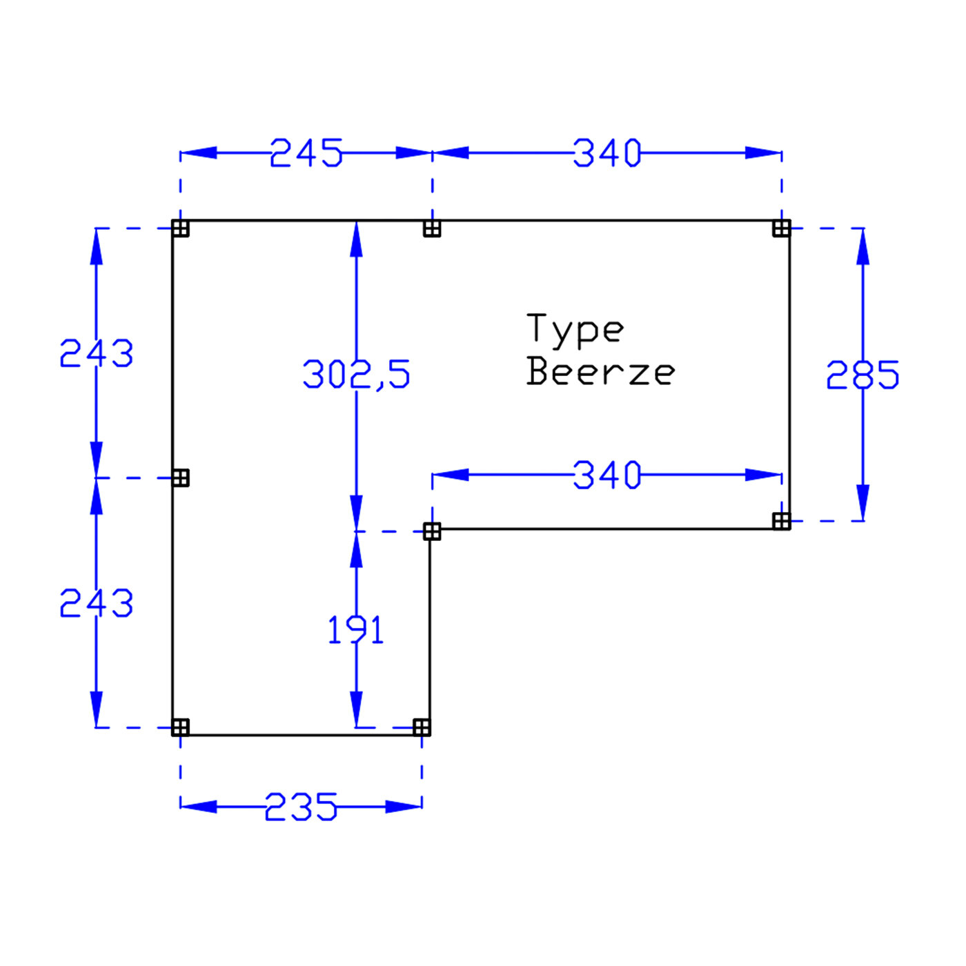 DHZ Prieel Beerze douglas 620 x 520 cm