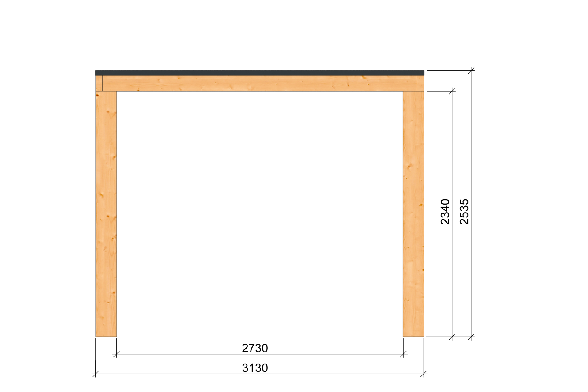 DHZ Overkapping Renesse 500 x 310 cm - Douglas