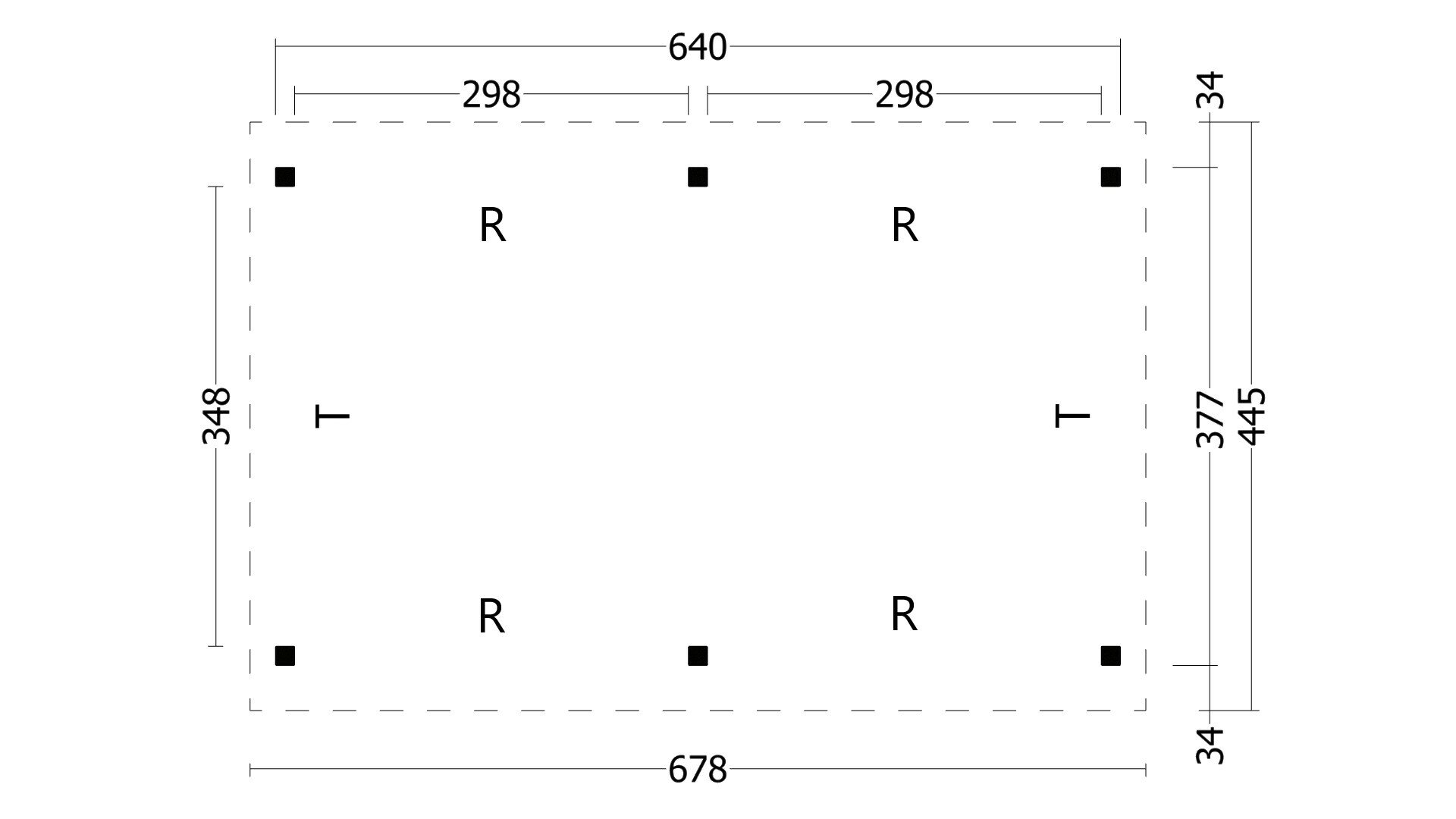 Overkapping Zadeldak Hamar XL &ndash; Type 1