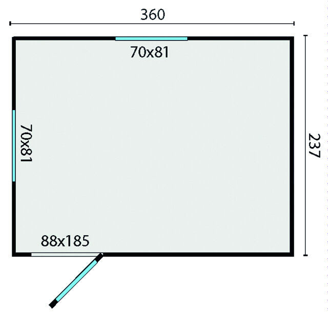 Pipowagen Onbehandeld Vuren 237 x 360 x 326 cm - Zigeunerwagen Joey