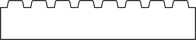 Vlonderplank Midden-Europees grenen 2.8x14.0x300cm