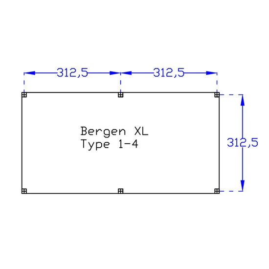 Kapschuur Bergen XL Douglas Type 1 Basispakket