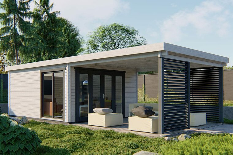 Blokhut Casper 900 x 400 x 236 cm - Tuinhuis