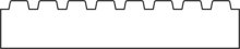 Vlonderplank Midden-Europees grenen 2.8x14.0x300cm