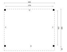 DHZ Overkapping Zoutelande 400 x 330 cm - Douglas