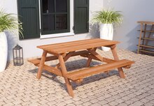 Picknicktafel Malaga 160 x 150 x 75 cm Hardhout (4 personen) - Picknickset