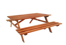 Picknicktafel Malaga 160 x 150 x 75 cm Hardhout (4 personen) - Picknickset