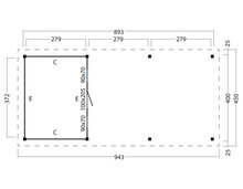 Odense, Red Class platdak XL, type 8, zwart