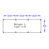 Kapschuur Bergen L Type 5 Douglas Gedroogd Potdekselplank blank