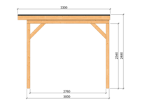 DHZ Overkapping Zoutelande 600 x 330 cm - Douglas