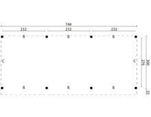 DHZ Overkapping Zoutelande 750 x 330 cm